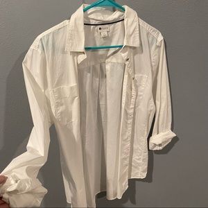 Women’s White Long Sleeve Dress Shirt